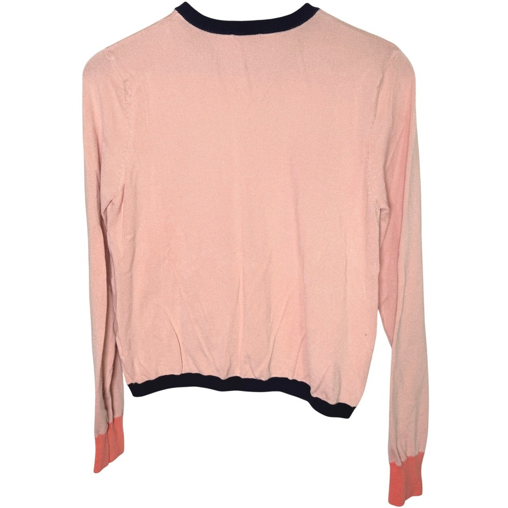 The Webster at Target Pink Colorblock Cardigan Sweater Gold Buttons XL 251030718 - Picture 6 of 8